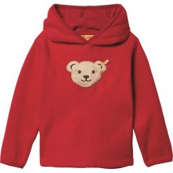 Bluza w kolorze czerwonym. Czerwone bluzy dla niemowląt Steiff, z aplikacjami, bez ramiączek, bez kaptura. W wyprzedaży za 58.95 zł.