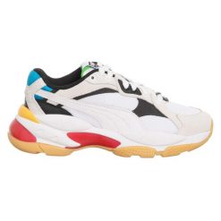 Trampki Puma Lqd Cell Epsilon Wh Kolorowe. Czerwone śniegowce i trapery damskie Puma, bez wzorów, z materiału, sportowe, bez zapięcia. Za 347.99 zł.