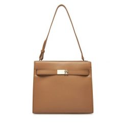 Torebka Tommy Hilfiger. Brązowe torebki do ręki damskie Tommy Hilfiger, bez wzorów, klasyczne, bez dodatków. Za 339.99 zł.