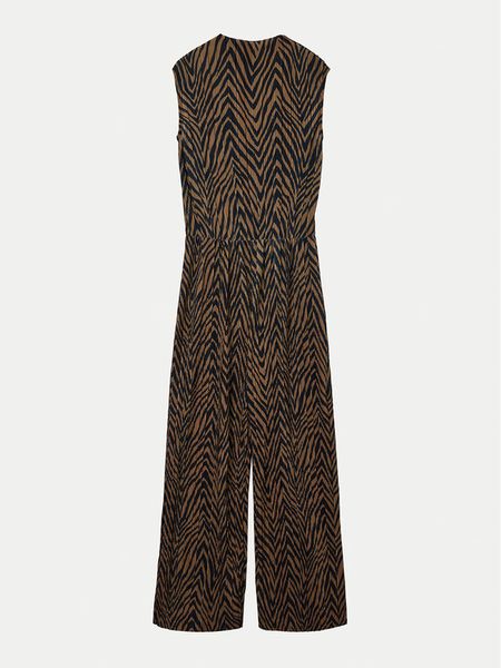 Vero Moda Kombinezon Wilhelmina 10330184 Brązowy Regular Fit. Brązowe sukienki damskie Vero Moda, xs, bez wzorów, z syntetyku, bez kołnierzyka, bez ramiączek. Za 129.99 zł.