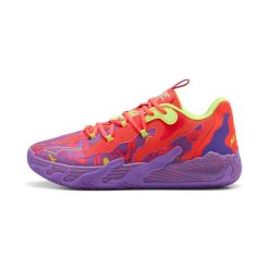 Buty do koszykówki Puma MB.03 Lo Lava. Fioletowe obuwie sportowe damskie Puma, bez wzorów, z gumy, do koszykówki. Za 532.85 zł.