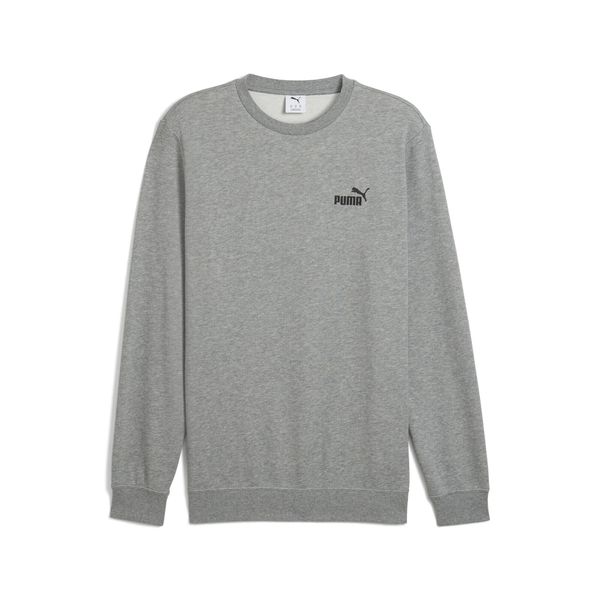 Męska bluza Essentials z małym logo No. 1 PUMA Medium Gray Heather. Szare bluzy męskie Puma, m, bez wzorów, z dzianiny, bez kaptura. Za 183.68 zł.