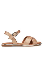 Calvin Klein Jeans Sandały V3A2-82042-1688 S Brązowy. Brązowe sandały dziewczęce Calvin Klein Jeans, z jeansu, bez zapięcia. Za 199.99 zł.