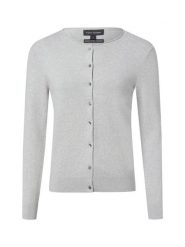 Franco Callegari Kardigan damski z zawartością kaszmiru Kobiety szary marmurkowy, XL. Szare kardigany damskie Franco Callegari, xl, bez wzorów, z bawełny. Za 299.95 zł.