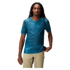 Koszulka rowerowa męska Endura Ltd S/S. Niebieskie koszulki sportowe męskie ENDURA, m, bez wzorów, bez kołnierzyka, bez ramiączek, rowerowe. Za 159.99 zł.