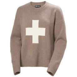 Sweter damski Helly Hansen Bliss. Brązowe swetry damskie Helly Hansen, xs, bez wzorów, z materiału, bez kołnierzyka, bez ramiączek, bez kaptura. Za 635.00 zł.
