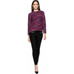 Fakturowany sweter L'AF MORGAN. Brązowe swetry damskie L’AF, l, bez wzorów, eleganckie, z asymetrycznym kołnierzem, bez ramiączek, bez kaptura. Za 389.00 zł.