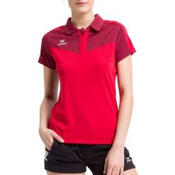 Damska koszulka polo Erima Squad. Czerwone koszulki sportowe damskie Erima, bez wzorów, z materiału, bez kołnierzyka, bez ramiączek, do piłki nożnej. W wyprzedaży za 140.65 zł.