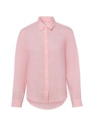 Gant Lniana bluzka Kobiety len (100%) różowy, 40. Czerwone bluzki damskie GANT, bez wzorów, ze lnu, klasyczne, bez kołnierzyka, bez ramiączek. Za 479.95 zł.
