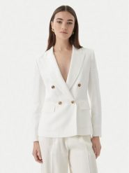 Marella Marynarka Charme 2613041172 Biały Regular Fit. Białe żakiety damskie Marella, bez wzorów, z wiskozy. Za 1,299.00 zł.