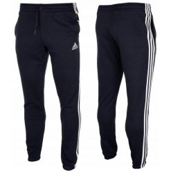 Spodnie męskie adidas Essentials Tapered Elastic Cuff 3 Stripes Pant. Białe spodnie materiałowe męskie Adidas, m, bez wzorów, z bawełny. Za 146.99 zł.