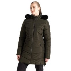 Kurtka Ocieplana Damska Średnia Długość Striking IIII. Zielone kurtki damskie Dare 2b, s, bez wzorów, z materiału, z kapturem. Za 569.99 zł.