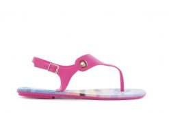 Sandały Dijean 261 985 Violet Coast, Róż, Guma - 40. Czerwone sandały damskie Dijean, bez wzorów, z gumy, bez obcasa, bez zapięcia. W wyprzedaży za 17.10 zł.