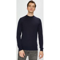 Tommy Hilfiger Tailored - Sweter. Czarne swetry przez głowę męskie Tommy Hilfiger Tailored, z dzianiny, z okrągłym kołnierzem. Za 399.90 zł.