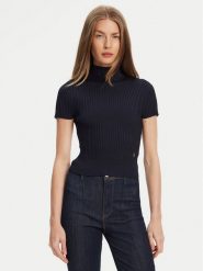Guess Sweter W5YR04 Z0040 Granatowy Regular Fit. Niebieskie swetry damskie Guess, l, z aplikacjami, z syntetyku, bez kołnierzyka, bez ramiączek, bez kaptura. Za 209.99 zł.