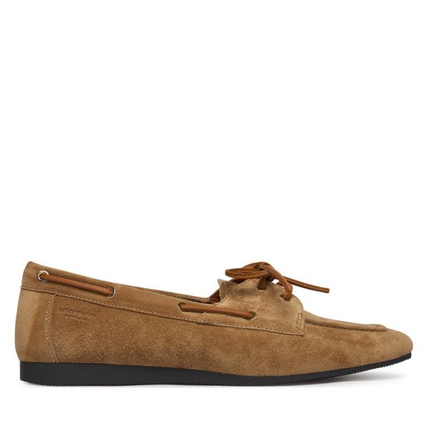 Półbuty Vagabond Shoemakers. Brązowe półbuty damskie Vagabond Shoemakers, bez wzorów, bez obcasa, na płaskiej podeszwie, bez zapięcia. Za 383.99 zł.