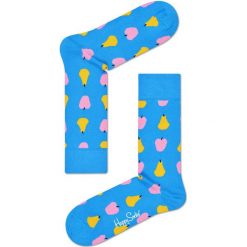 Happy Socks - Skarpety Fruit. Niebieskie skarpety damskie Happy Socks, z bawełny. W wyprzedaży za 29.90 zł.