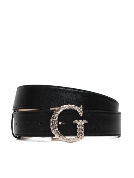 Guess Pasek BW9496 P6435 Czarny. Czarne paski damskie Guess, z aplikacjami. Za 284.99 zł.