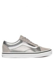 Vans Tenisówki Old Skool VN000D2VSLV1 Srebrny. Szare buty sportowe dziewczęce Vans, bez wzorów, ze skóry, bez zapięcia, tenisowe. Za 319.99 zł.