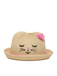 Nelli Blu Kapelusz 4K3-002-SS23 Beżowy. Brązowe czapki dla dzieci Nelli Blu, bez wzorów, z syntetyku. Za 39.99 zł.