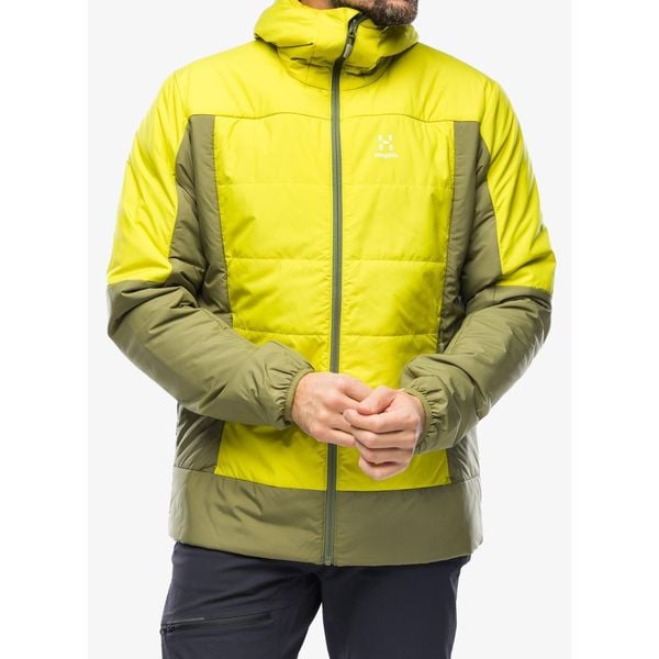 Kurtka ocieplana męska Haglofs Mimic Silver Hood. Zielone kurtki sportowe męskie Haglöfs, m, bez wzorów, trekkingowe. Za 576.99 zł.