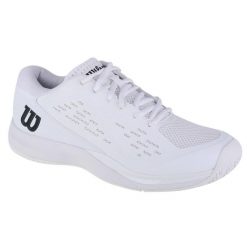 Buty do tenisa męskie, Wilson Rush Pro Ace. Białe buty sportowe męskie Wilson, z gumy, bez zapięcia, tenisowe. Za 349.99 zł.