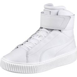 Białe Buty Puma Platform Mid Wn s W 364242 02. Białe obuwie sportowe damskie Puma, bez wzorów, z materiału, Adidas Advantage. W wyprzedaży za 309.00 zł.