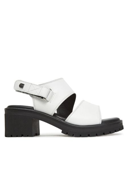 G-Star Raw Sandały WB-TILDE-24 Biały. Białe sandały damskie G-Star Raw, bez wzorów, ze skóry, bez obcasa, na słupku, bez zapięcia. Za 259.99 zł.