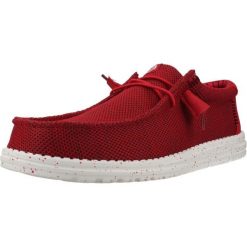 Buty HEY DUDE WALLY STRETCH SOX Czerwony. Czerwone trekkingi męskie Hey dude, trekkingowe. Za 220.99 zł.