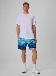 4F Spodenki plażowe boardshorty męskie - miętowe XXL. Niebieskie kąpielówki męskie 4f, m, bez wzorów. Za 129.99 zł.