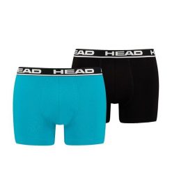 Bokserki męskie Head Basic Boxer 2 Pack. Czarne bokserki męskie Head, m, bez wzorów. Za 75.00 zł.
