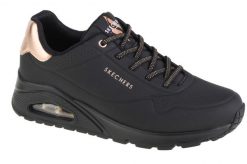 Buty do chodzenia damskie Skechers Uno Shimmer Away. Czarne obuwie sportowe damskie Skechers, bez wzorów, z gumy, trekkingowe. Za 417.00 zł.