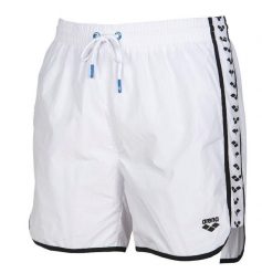 Szorty męskie spodenki kąpielowe sportowe na basen Arena Stripe Boxer. Białe kąpielówki męskie Arena, m, z aplikacjami, z materiału, do biegania. Za 101.98 zł.