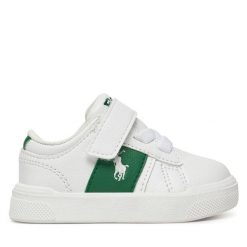 Sneakersy Polo Ralph Lauren. Białe trampki i tenisówki chłopięce Polo Ralph Lauren, bez wzorów, bez zapięcia. Za 199.99 zł.