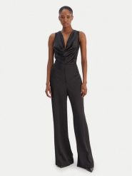 HUGO Kombinezon Kimari-1 50552972 Czarny Regular Fit. Czarne sukienki damskie Hugo, bez wzorów, z syntetyku, bez kołnierzyka, bez ramiączek. Za 1,249.00 zł.