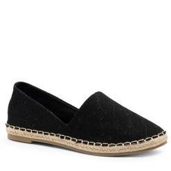 Espadryle Jenny Fairy. Czarne espadryle damskie Jenny Fairy, bez wzorów, bez obcasa, bez zapięcia. Za 43.99 zł.