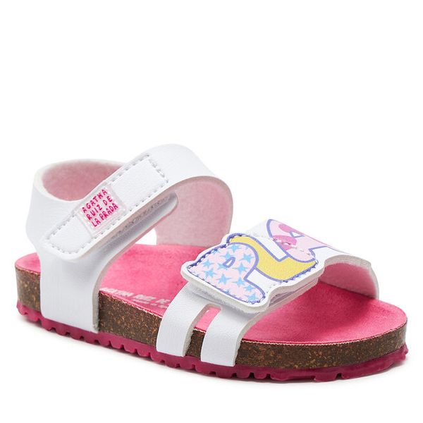 Sandały Agatha Ruiz de la Prada. Białe sandały dziewczęce Agatha Ruiz de la Prada, bez zapięcia. Za 219.99 zł.