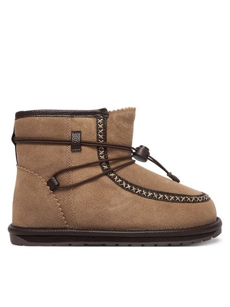 EMU Australia Śniegowce Hunter Mini K13349 Beżowy. Brązowe buty zimowe dziewczęce Emu Australia, bez wzorów, bez zapięcia. Za 384.99 zł.