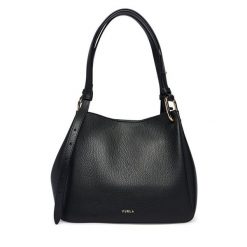 Torebka Furla. Czarne torebki do ręki damskie Furla, bez wzorów, klasyczne, bez dodatków. Za 1,709.00 zł.