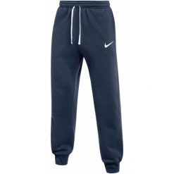 Spodnie męskie Nike Park 26 Fleece - granatowe. Niebieskie buty sportowe męskie Nike, m, bez wzorów, z bawełny, na fitness i siłownię. Za 154.99 zł.