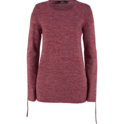 Sweter melanżowy z ozdobnym marszczeniem bonprix czerwony klonowy melanż. Swetry damskie marki KALENJI. Za 49.99 zł.
