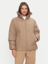 Geox Kurtka zimowa Calithe W4615F TC192 F1793 Beżowy Regular Fit. Brązowe kurtki damskie Geox, na zimę, bez wzorów, z syntetyku, bez kaptura. Za 659.99 zł.