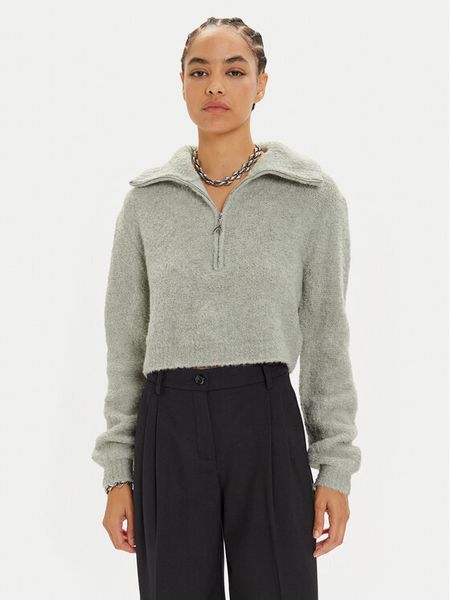 Patrizia Pepe Sweter 2K0298 K222 Szary Relaxed Fit. Szare swetry damskie Patrizia Pepe, bez wzorów, z syntetyku, bez kołnierzyka, bez ramiączek, bez kaptura. Za 489.99 zł.