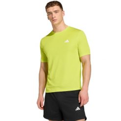 Męska Koszulka adidas Workout Essentials Base Trening. Zielone koszulki sportowe męskie Adidas, m, bez wzorów, z materiału, bez kołnierzyka, bez ramiączek, na fitness i siłownię, climacool (adidas). Za 82.99 zł.