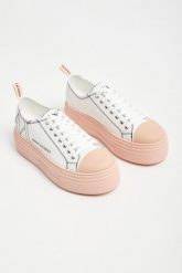 Trampki damskie ARMANI EXCHANGE. Trampki i tenisówki damskie Armani Exchange, bez wzorów, bez zapięcia. Za 699.00 zł.