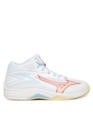 Mizuno Buty halowe Thunder Blade Z Mid V1GC2375 Biały. Białe obuwie sportowe damskie Mizuno, bez wzorów, ze skóry. Za 319.99 zł.