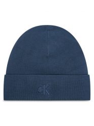 Calvin Klein Czapka LV04D8020G Niebieski. Niebieskie rękawiczki męskie Calvin Klein, na zimę, bez wzorów, z materiału. Za 129.99 zł.