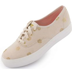 Buty damskie Keds Wms Triple Kick Hibiscus Natural Beige. Brązowe obuwie sportowe damskie KED, bez wzorów. Za 232.99 zł.