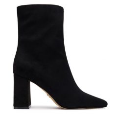 Botki Aldo. Czarne botki damskie Aldo, bez obcasa, na słupku, bez zapięcia. Za 439.99 zł.