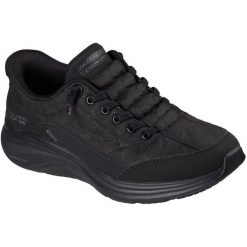 Buty sportowe damskie Skechers Contour Foam. Czarne obuwie sportowe damskie Skechers, bez wzorów, z syntetyku. Za 369.99 zł.